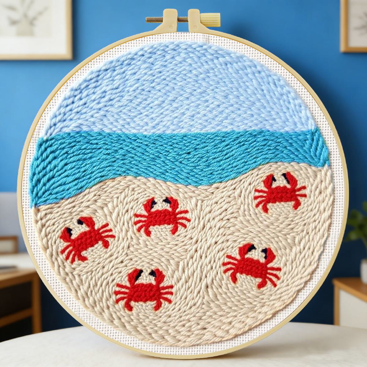 Punch Needle Kit - Набор для вышивания крючком 20x20 см/7,87