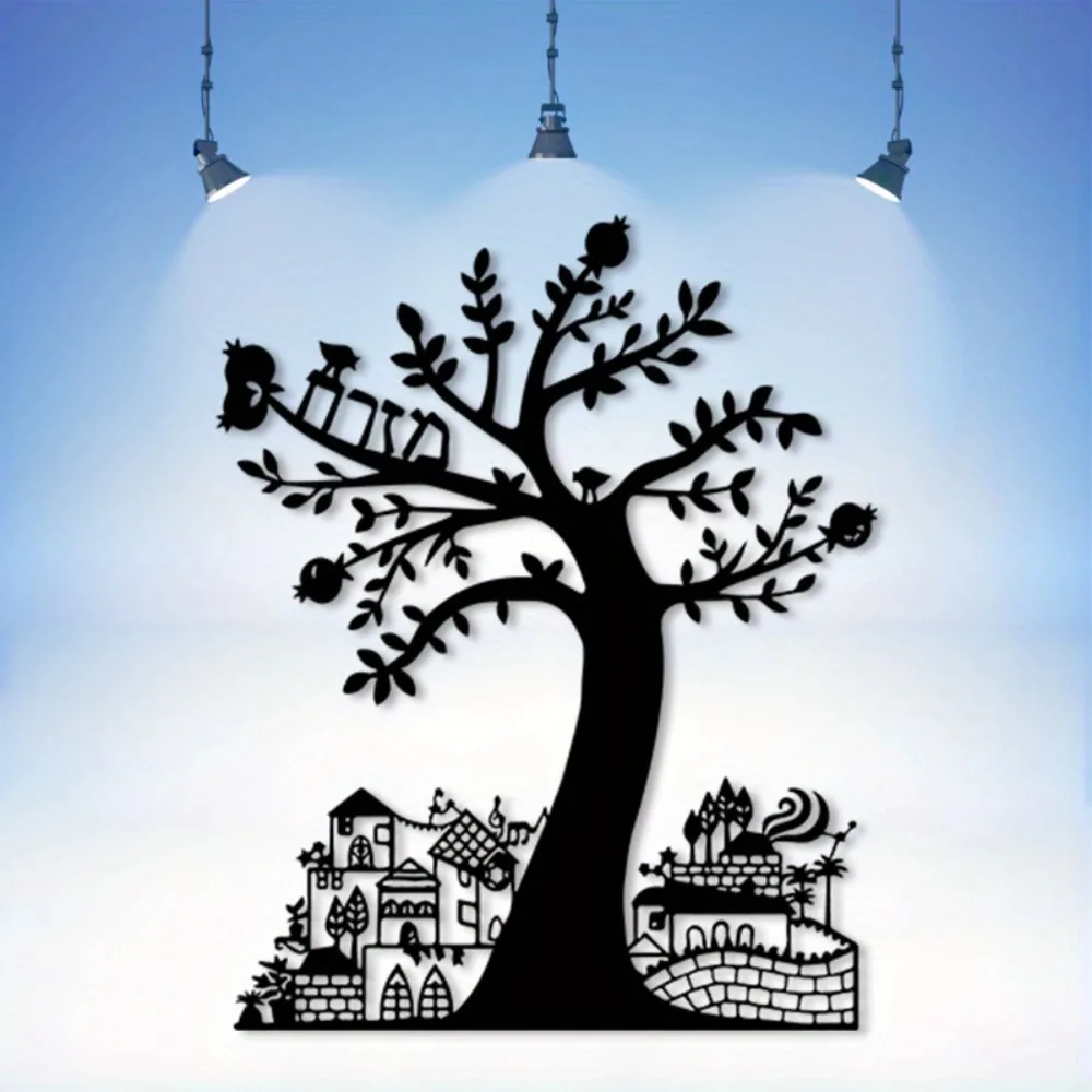 Art Craft Home - CIFBUY Металлическое настенное украшение «Гранатовое дерево»