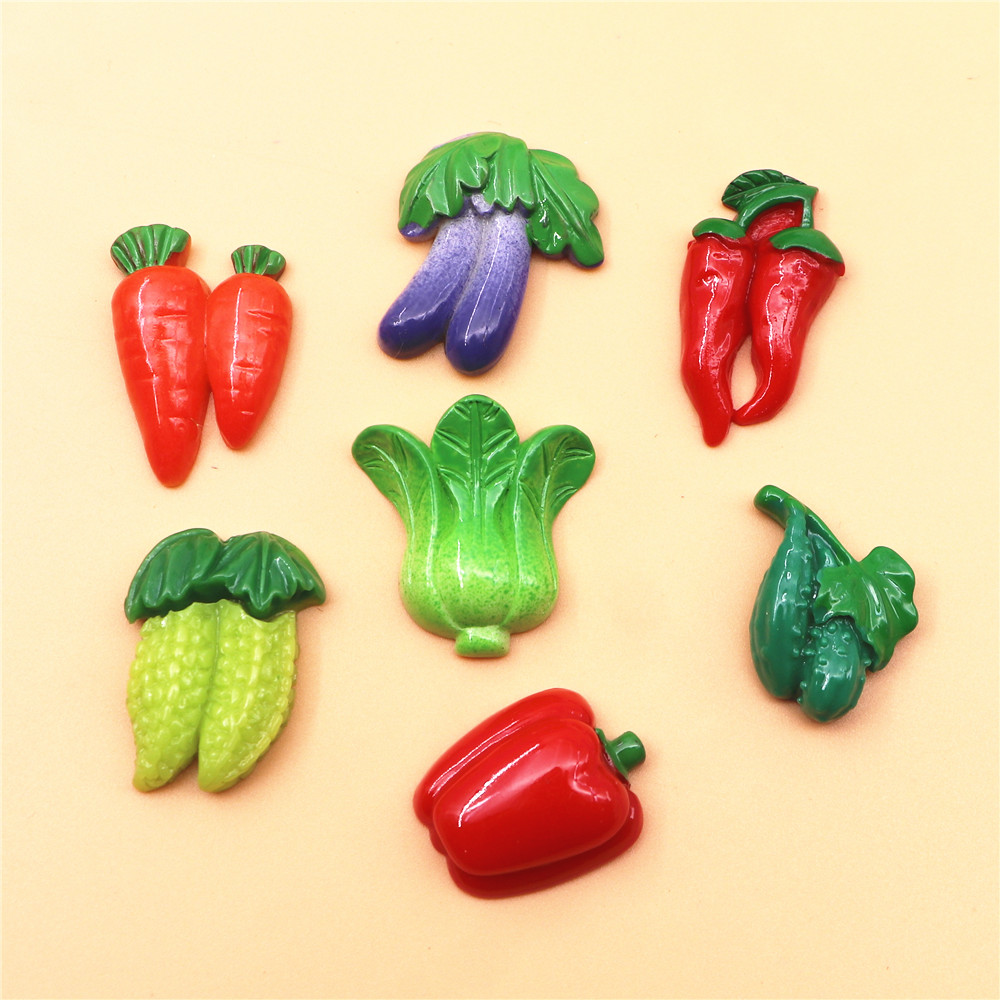 Art Craft Vegetables - 10 шт., миниатюрные Кабошоны с плоской
