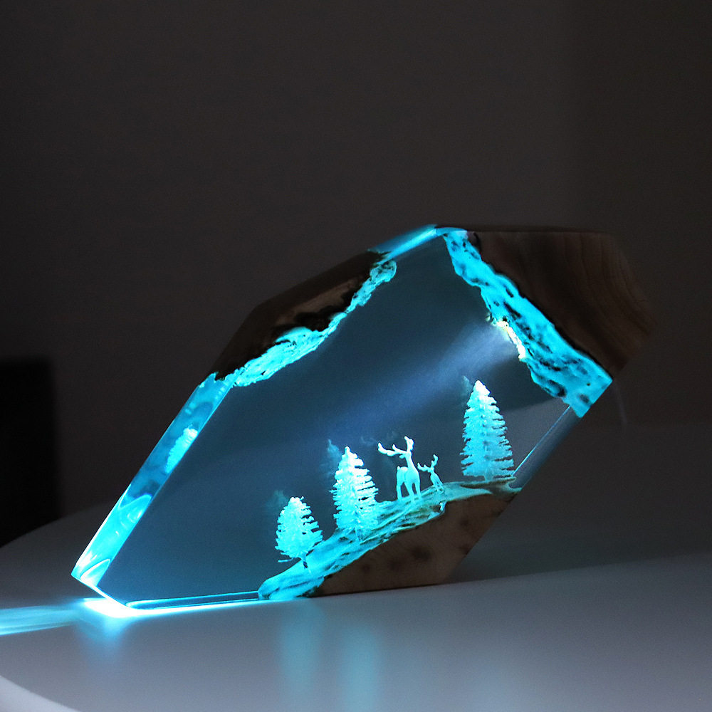 Art Craft Home - Настольное украшение «Лесная фея-олень»: персонализированный светящийся