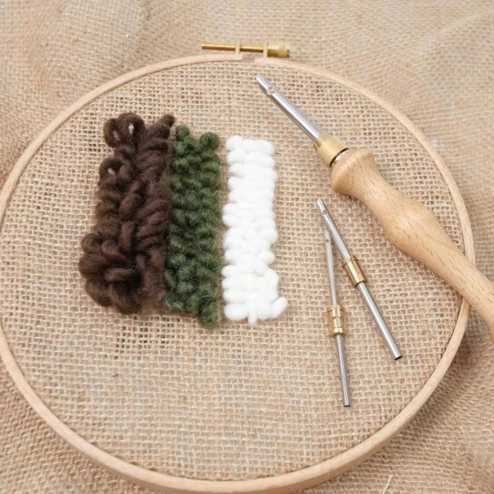 Набор для вышивания пунш-нидл  – обзор и цена Punch Needle Kit