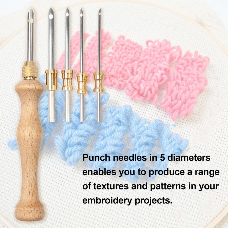 Набор ручек для вышивки, игла, – обзор и цена Punch Needle Kit