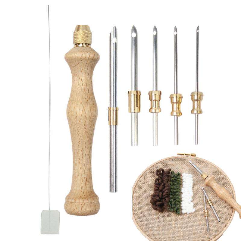 Набор ручек для вышивки, игла, – обзор и цена Punch Needle Kit