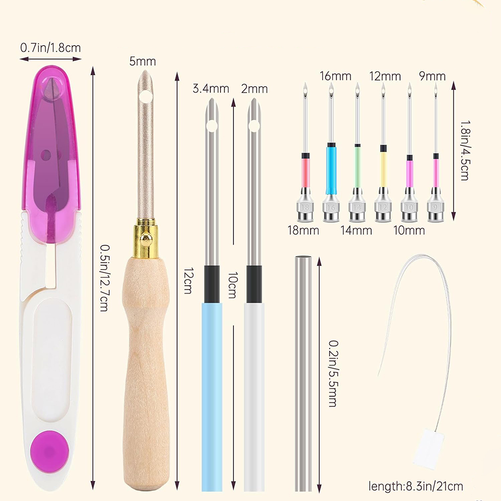 13 шт., набор игл для вышивани – обзор и цена Punch Needle Kit